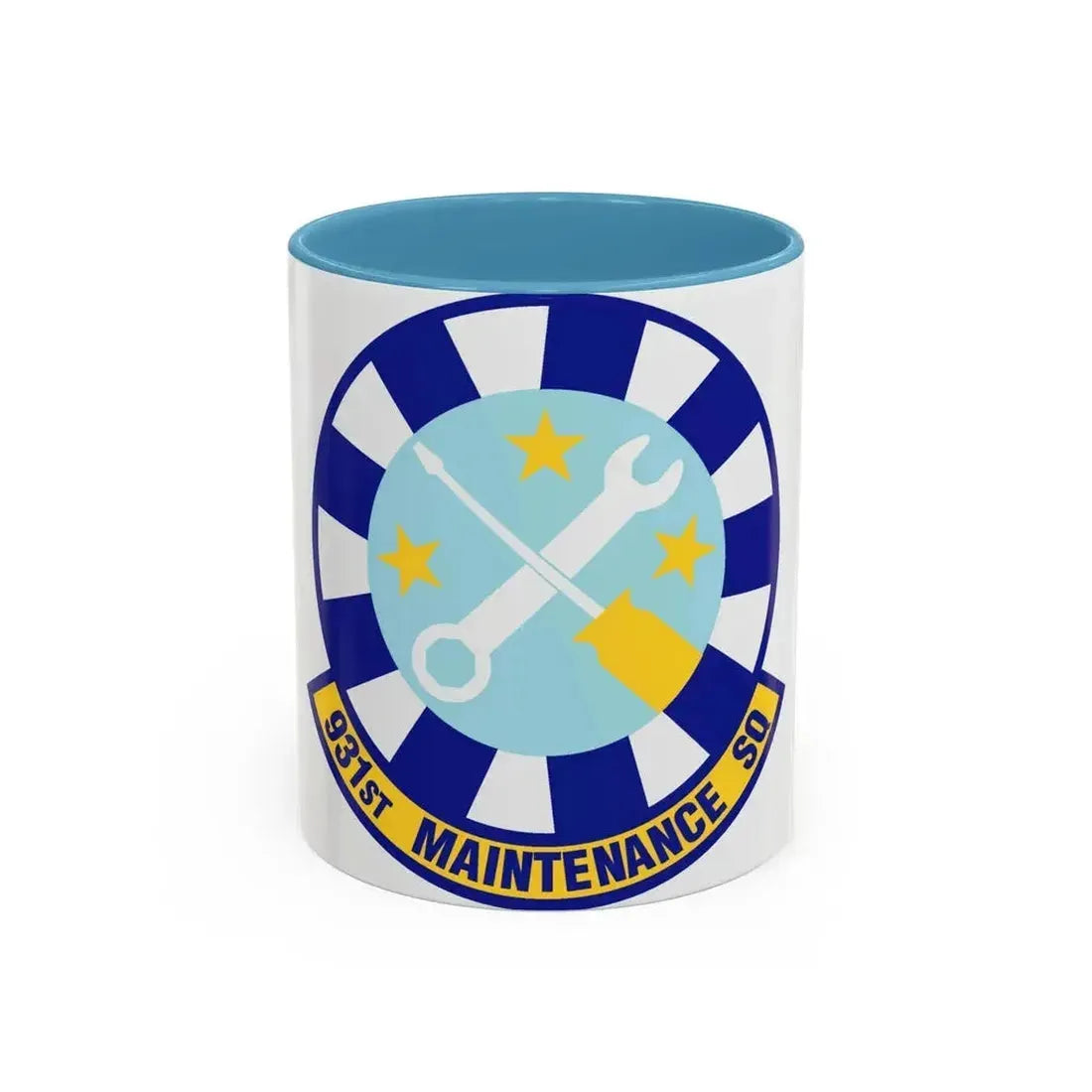 931st Maintenance Squadron (U.S. Air Force) Accent Coffee Mug 11oz Light Blue - Go Mug Yourself