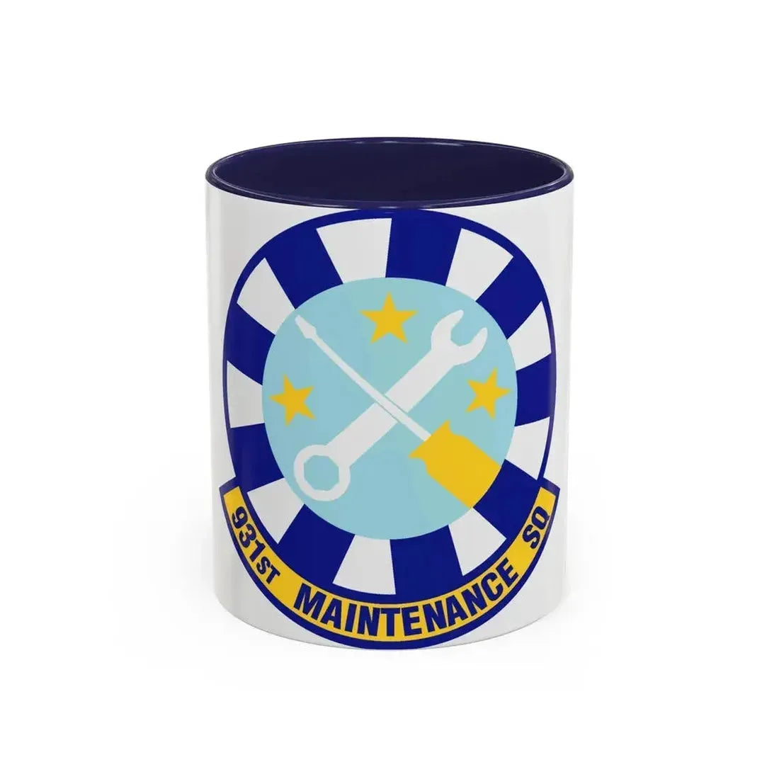 931st Maintenance Squadron (U.S. Air Force) Accent Coffee Mug 11oz Navy - Go Mug Yourself