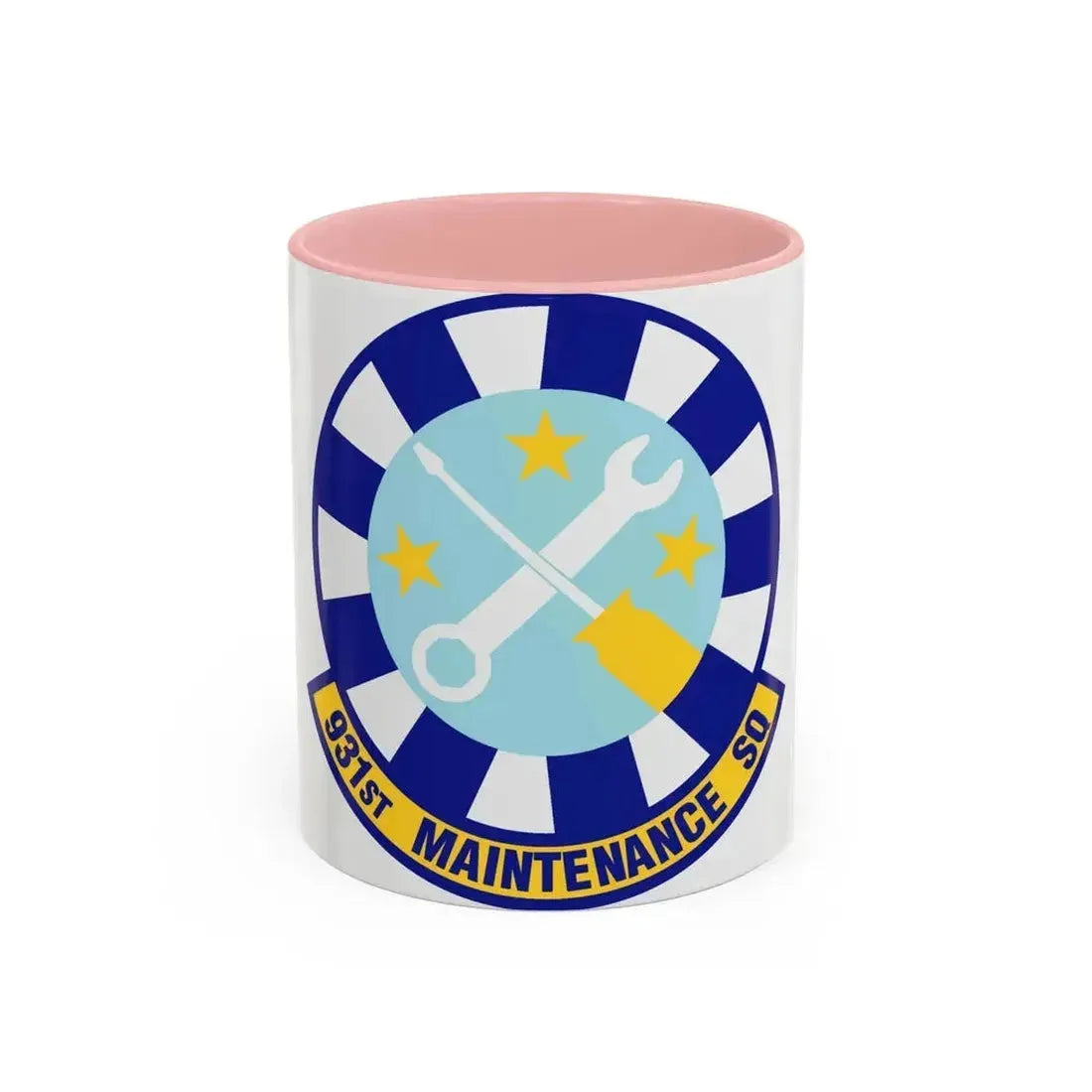 931st Maintenance Squadron (U.S. Air Force) Accent Coffee Mug 11oz Pink - Go Mug Yourself