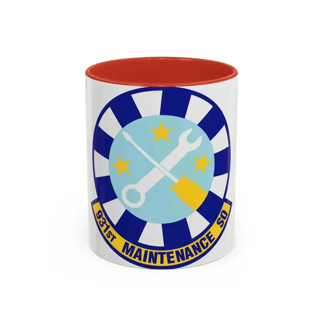 931st Maintenance Squadron (U.S. Air Force) Accent Coffee Mug 11oz Red - Go Mug Yourself
