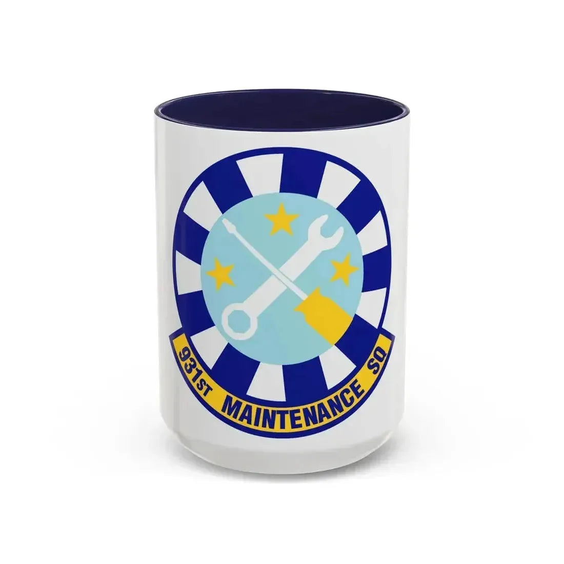931st Maintenance Squadron (U.S. Air Force) Accent Coffee Mug 15oz Navy - Go Mug Yourself