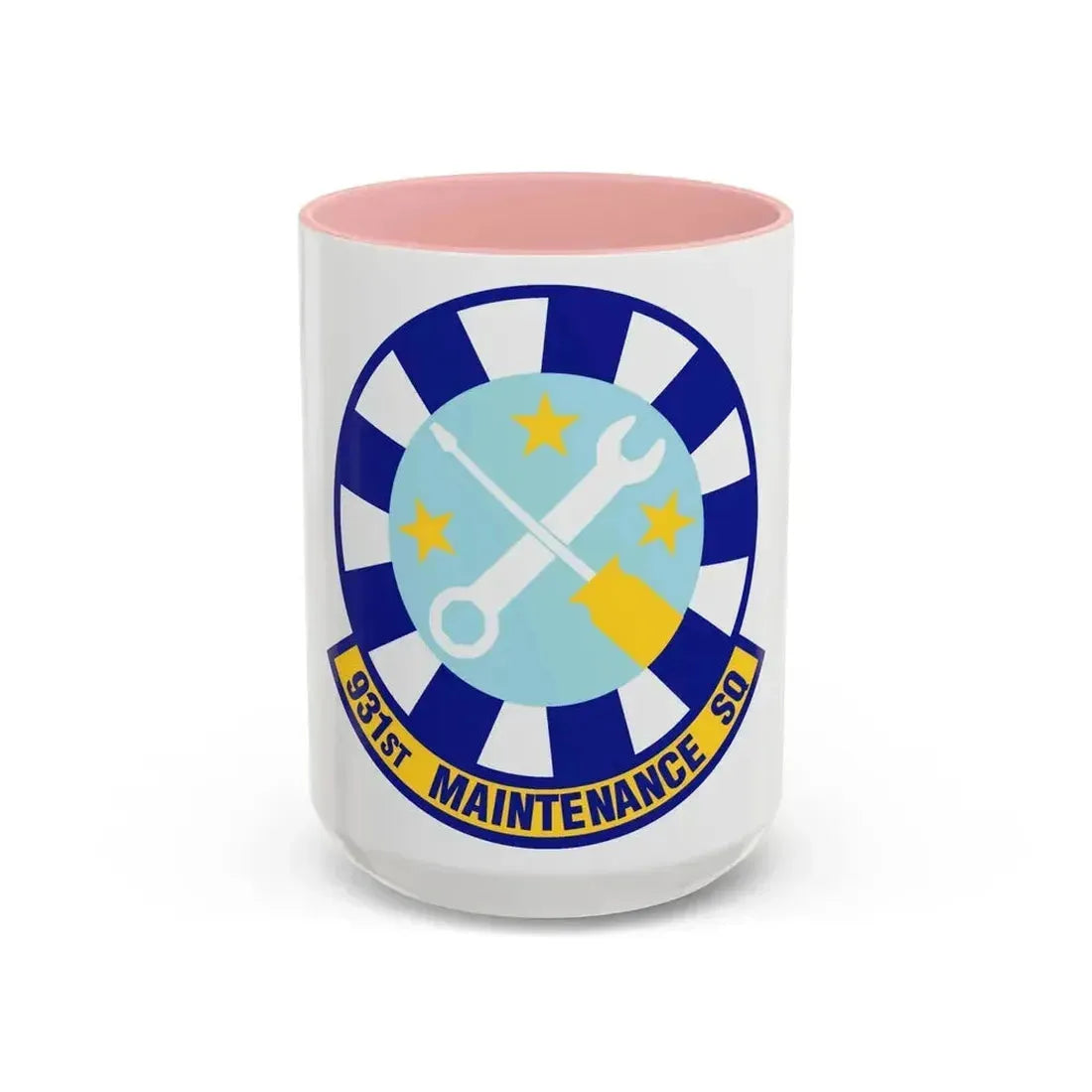 931st Maintenance Squadron (U.S. Air Force) Accent Coffee Mug 15oz Pink - Go Mug Yourself