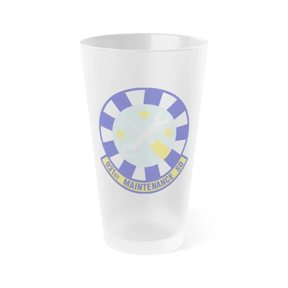 931st Maintenance Squadron (U.S. Air Force) Frosted Pint Glass 16oz Default Title - Go Mug Yourself