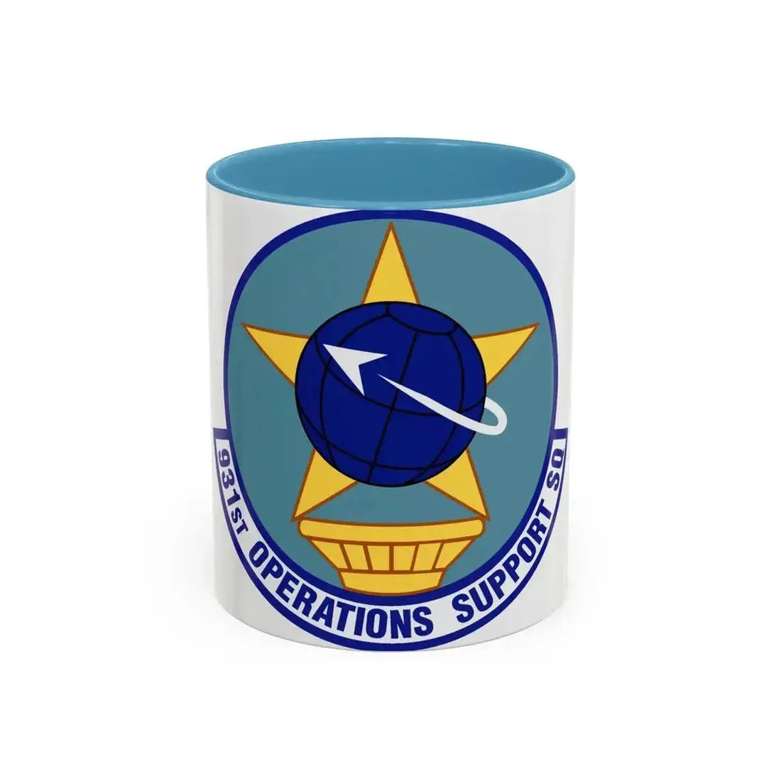 931st Operations Support Squadron (U.S. Air Force) Accent Coffee Mug 11oz Light Blue - Go Mug Yourself