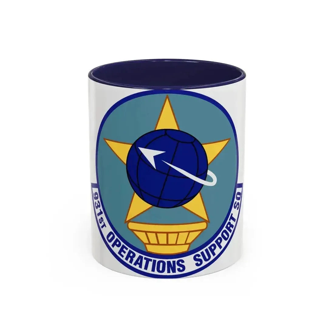 931st Operations Support Squadron (U.S. Air Force) Accent Coffee Mug 11oz Navy - Go Mug Yourself