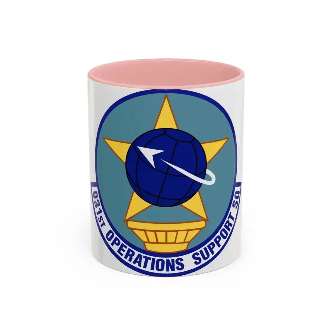 931st Operations Support Squadron (U.S. Air Force) Accent Coffee Mug 11oz Pink - Go Mug Yourself