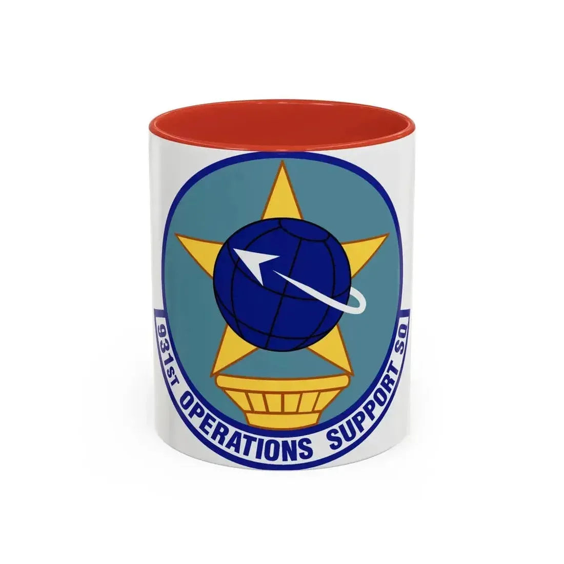 931st Operations Support Squadron (U.S. Air Force) Accent Coffee Mug 11oz Red - Go Mug Yourself