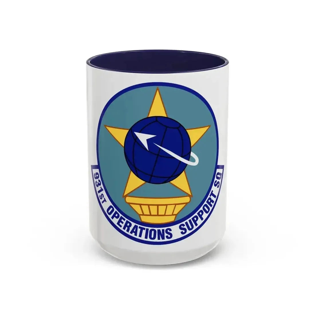 931st Operations Support Squadron (U.S. Air Force) Accent Coffee Mug 15oz Navy - Go Mug Yourself