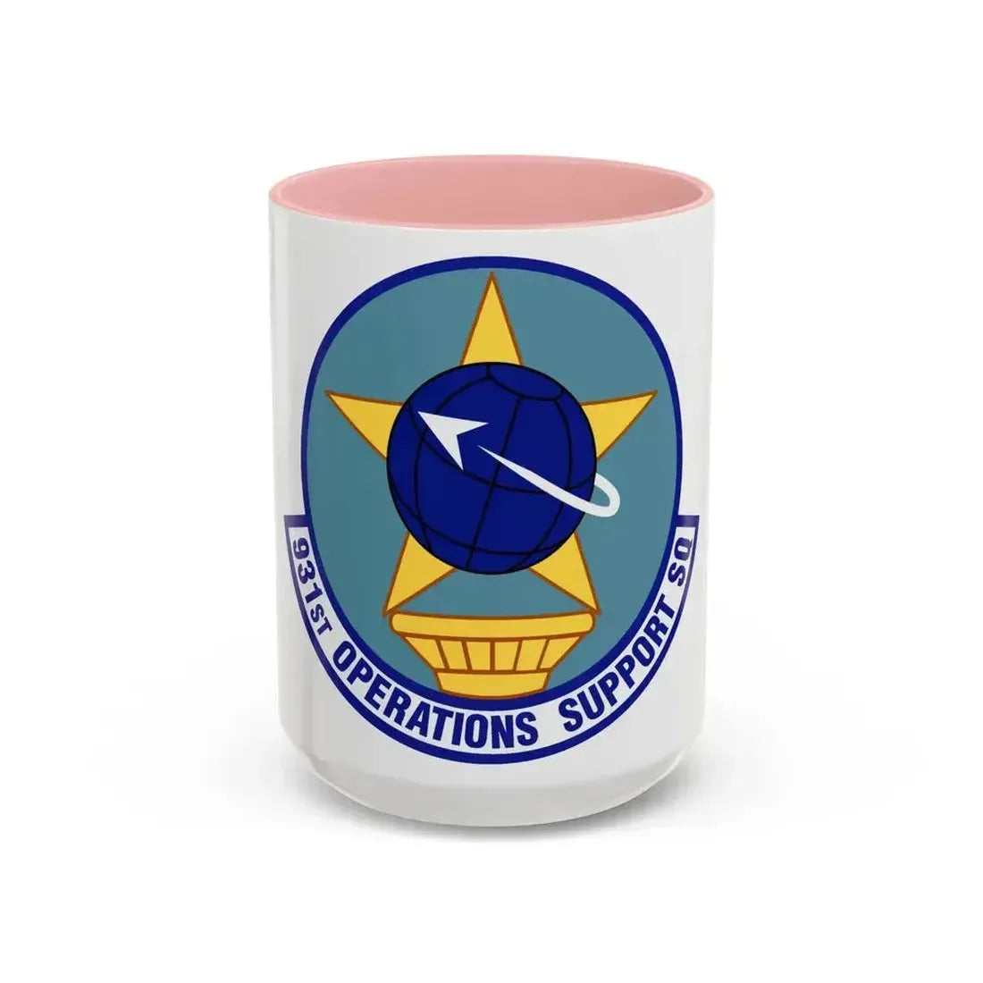 931st Operations Support Squadron (U.S. Air Force) Accent Coffee Mug 15oz Pink - Go Mug Yourself