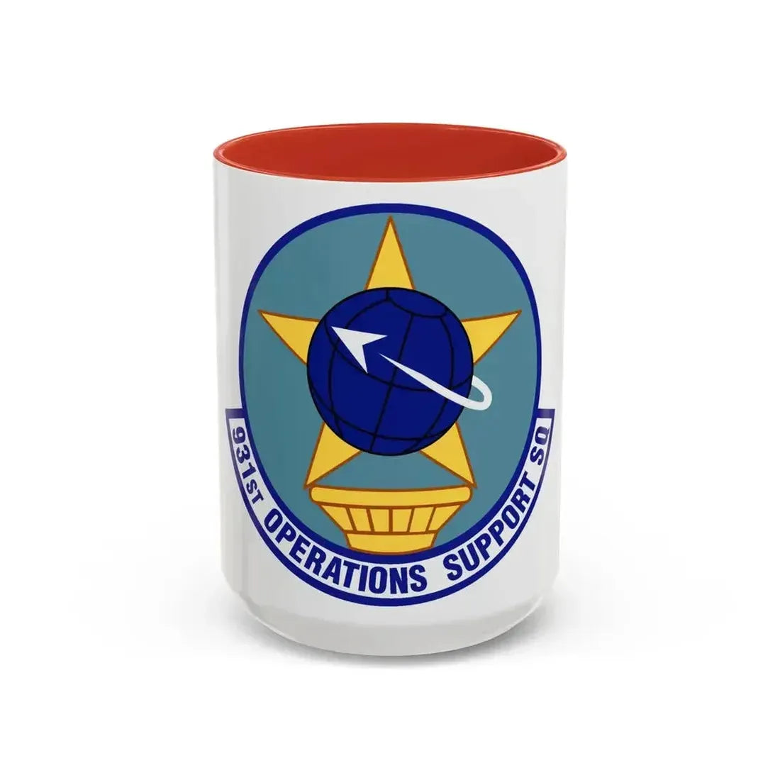 931st Operations Support Squadron (U.S. Air Force) Accent Coffee Mug 15oz Red - Go Mug Yourself