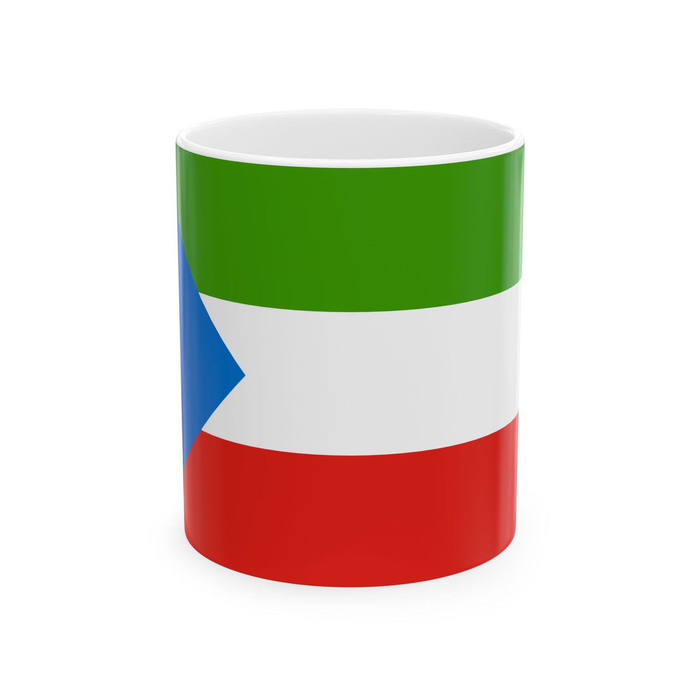 Flag of Equatorial Guinea without coat of arms (Equatorial Guinea) White Coffee Mug