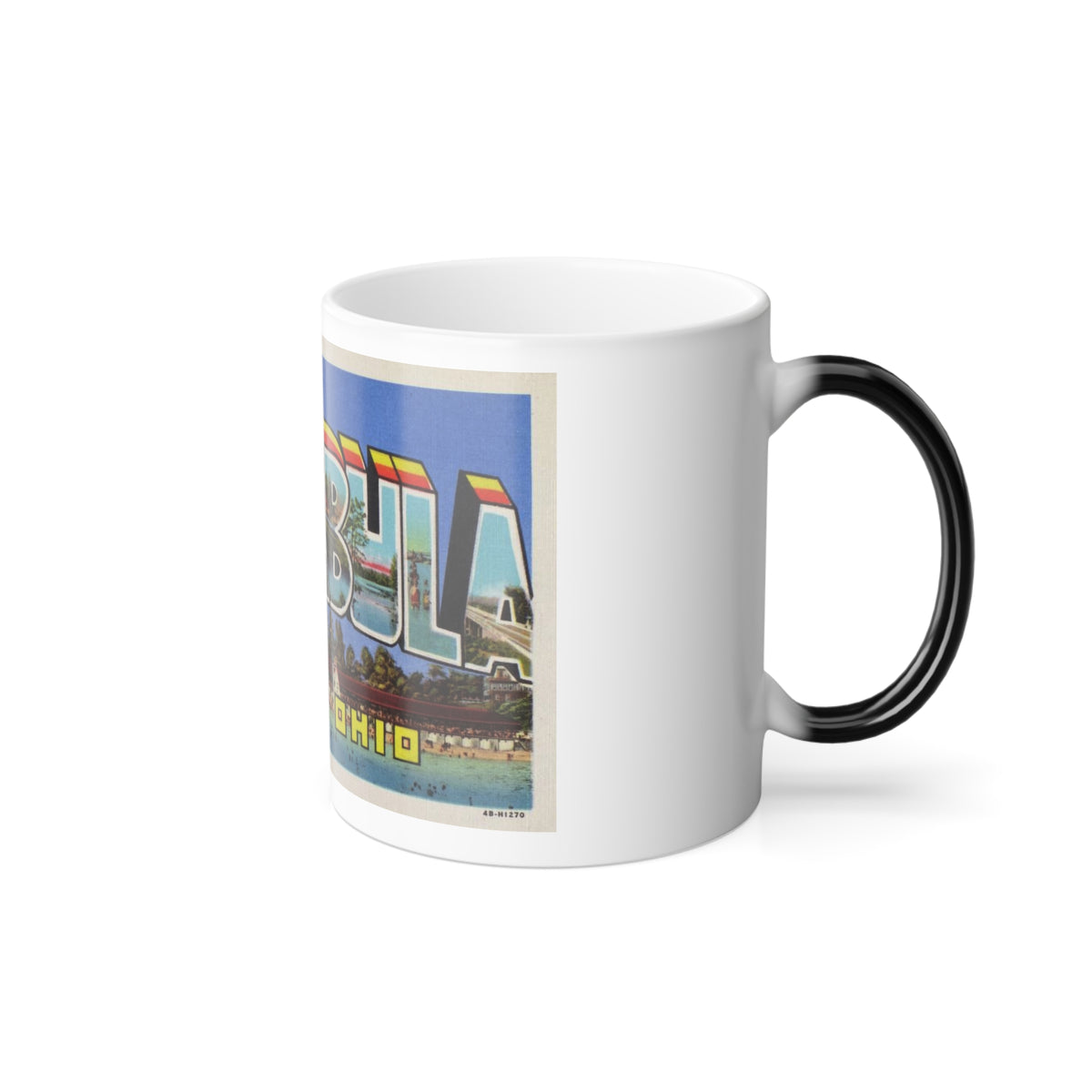 Greetings from Ashtabula Ohio (Greeting Postcards) Color Changing Mug 11oz