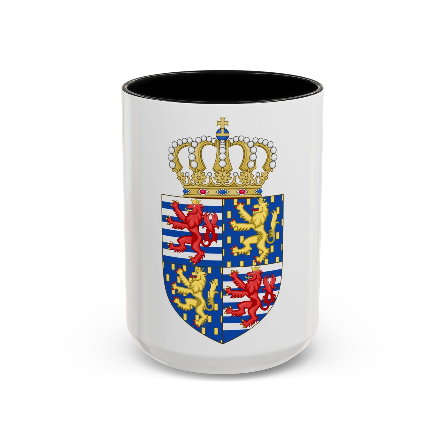 Lesser coat of arms of the Grand Duke of Luxembourg (2000) - Accent Coffee Mug
