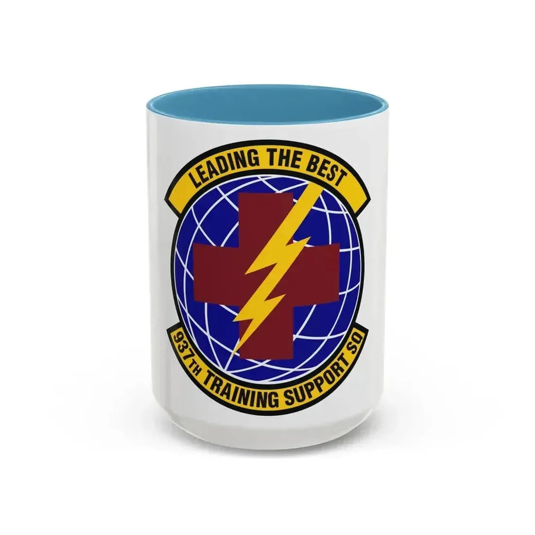 937th Training Support Squadron (U.S. Air Force) Accent Coffee Mug 15oz Light Blue - Go Mug Yourself