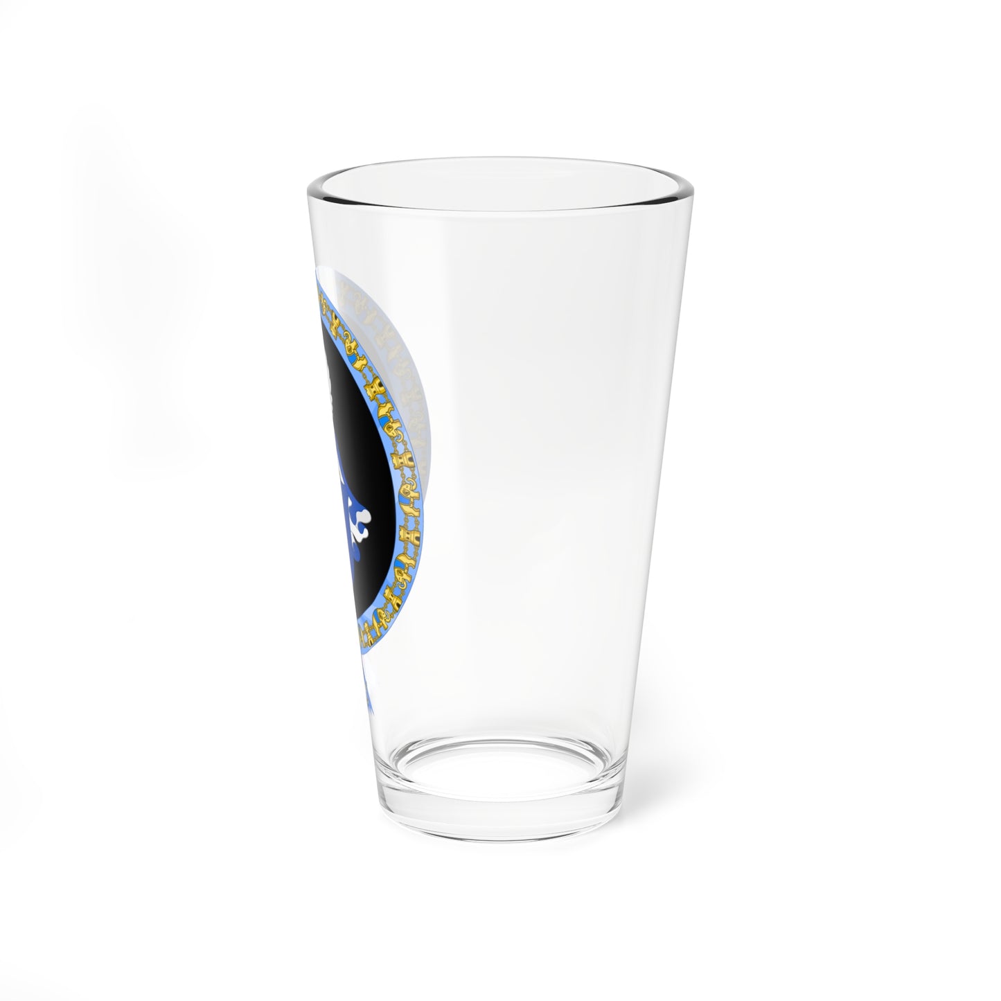 Coat of Arms of Vigdis Finnbogadottir Order of the Elephant (Denmark) (Coat of Arms) Pint Glass 16oz