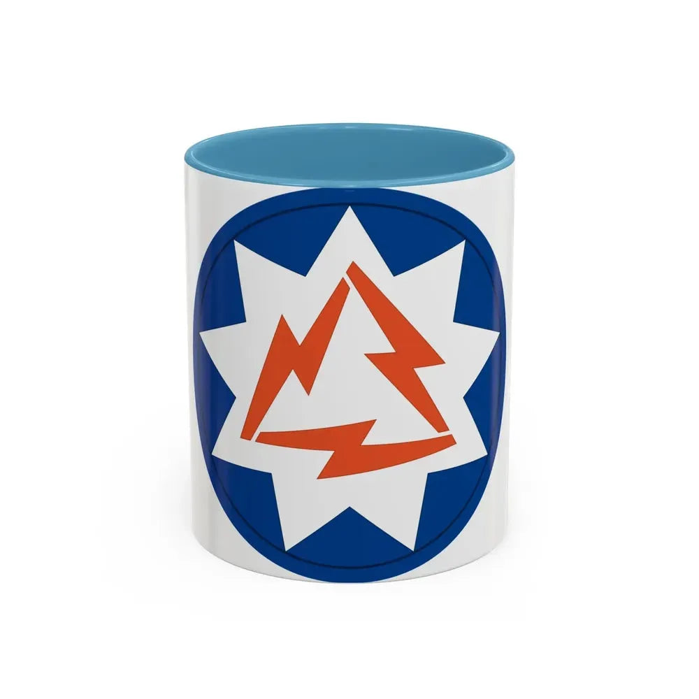 93rd Signal Brigade 2 (U.S. Army) Accent Coffee Mug 11oz Light Blue - Go Mug Yourself