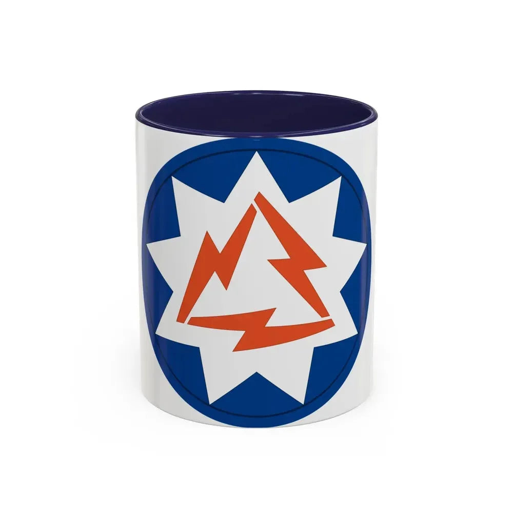 93rd Signal Brigade 2 (U.S. Army) Accent Coffee Mug 11oz Navy - Go Mug Yourself