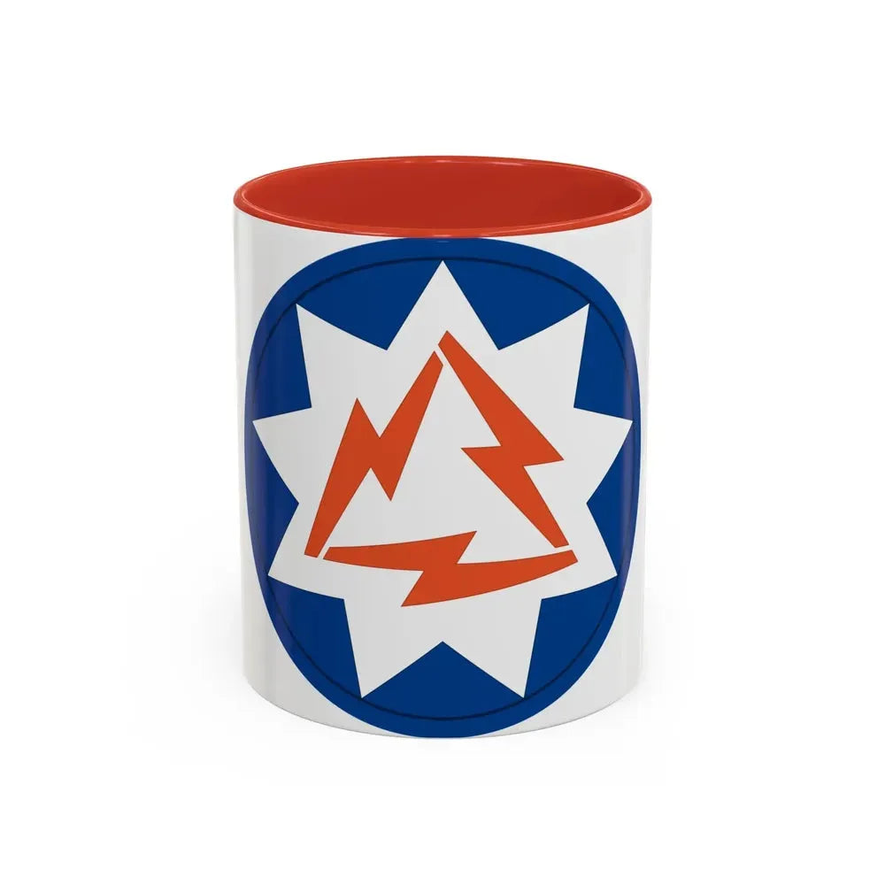 93rd Signal Brigade 2 (U.S. Army) Accent Coffee Mug 11oz Red - Go Mug Yourself