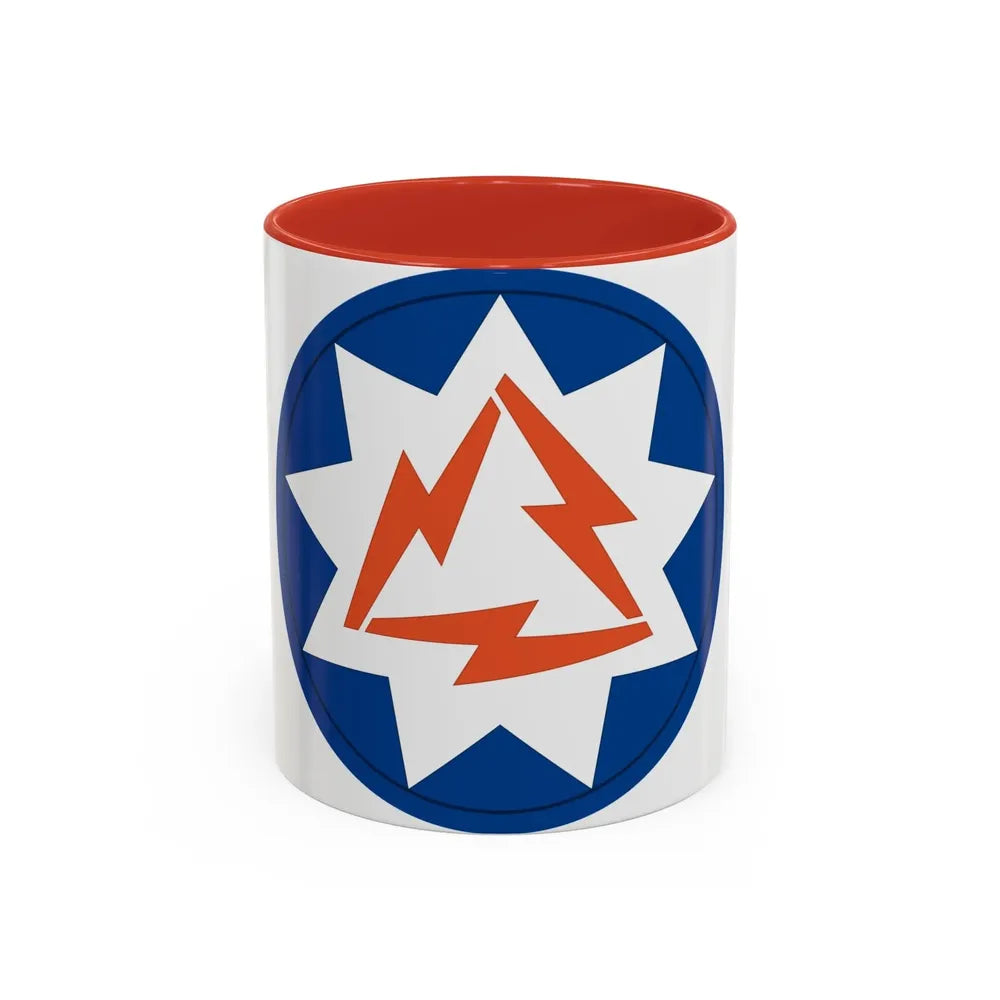 93rd Signal Brigade 2 (U.S. Army) Accent Coffee Mug 11oz Red - Go Mug Yourself