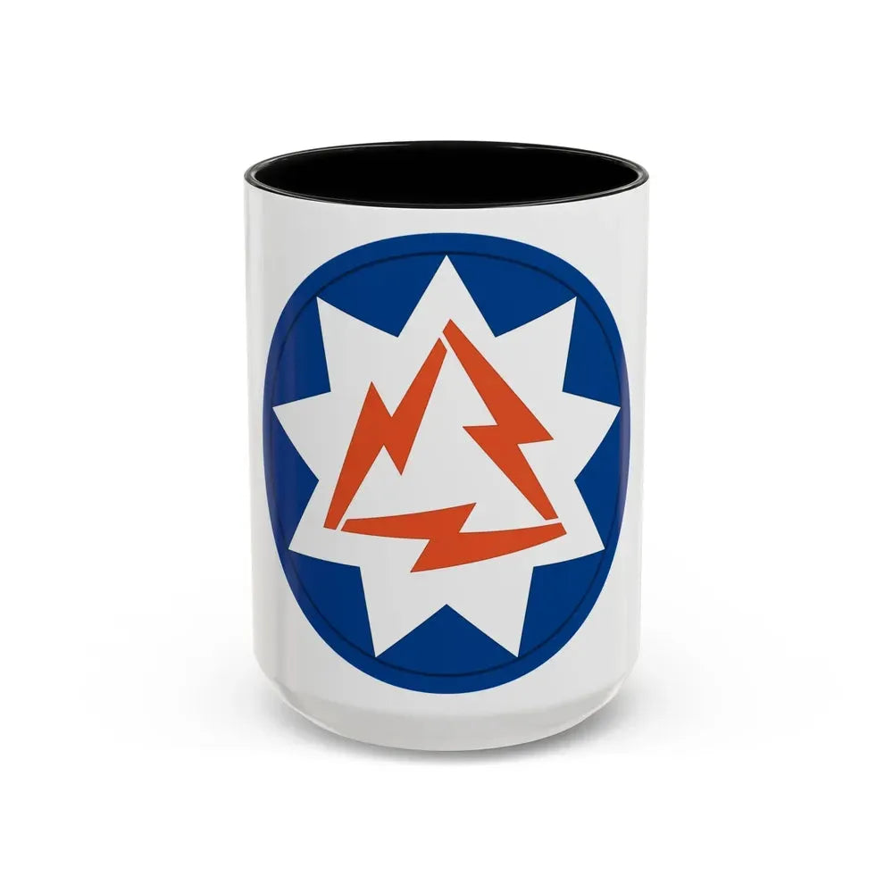 93rd Signal Brigade 2 (U.S. Army) Accent Coffee Mug 15oz Black - Go Mug Yourself