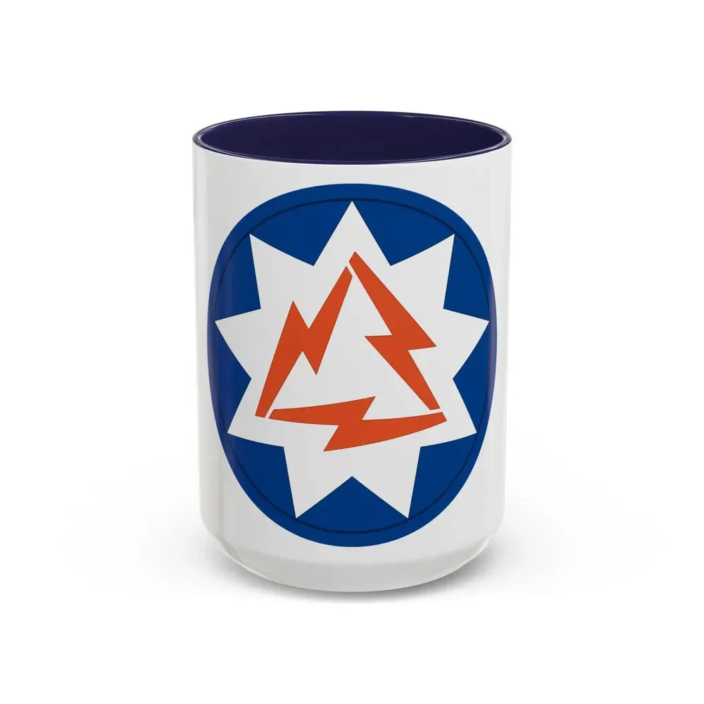 93rd Signal Brigade 2 (U.S. Army) Accent Coffee Mug 15oz Navy - Go Mug Yourself