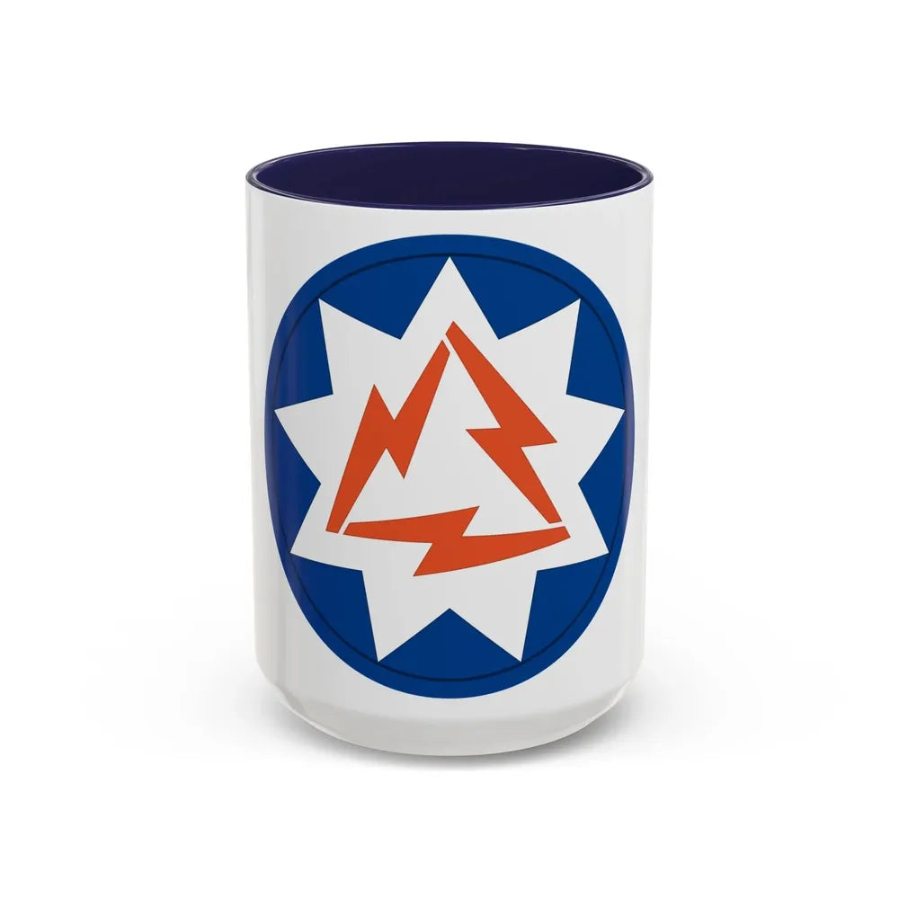 93rd Signal Brigade 2 (U.S. Army) Accent Coffee Mug 15oz Navy - Go Mug Yourself