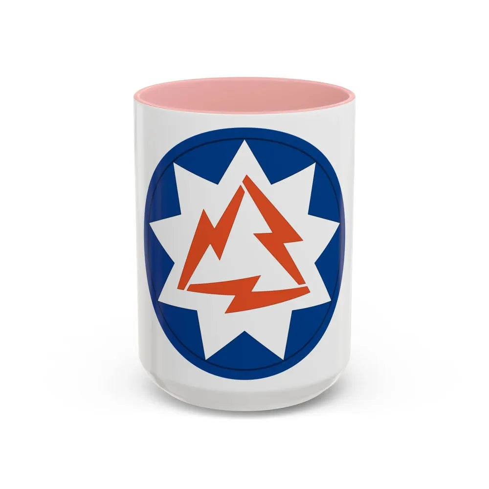 93rd Signal Brigade 2 (U.S. Army) Accent Coffee Mug 15oz Pink - Go Mug Yourself