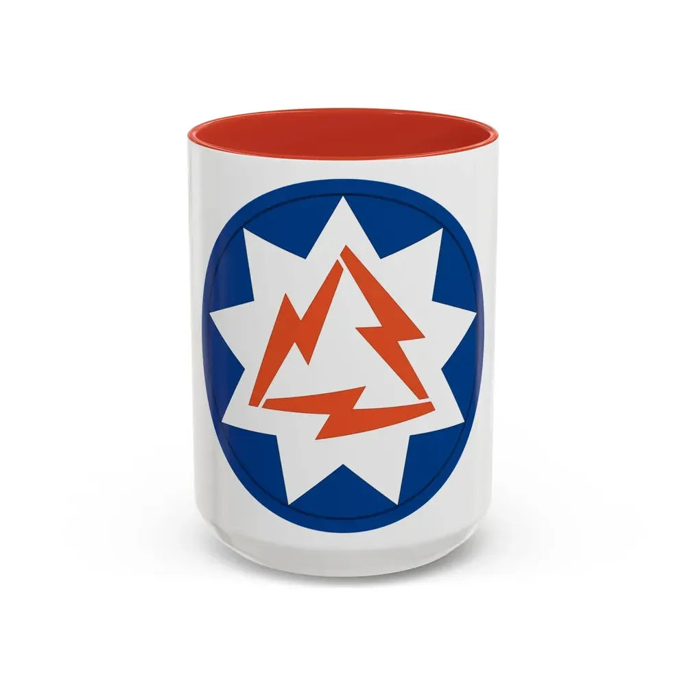 93rd Signal Brigade 2 (U.S. Army) Accent Coffee Mug 15oz Red - Go Mug Yourself
