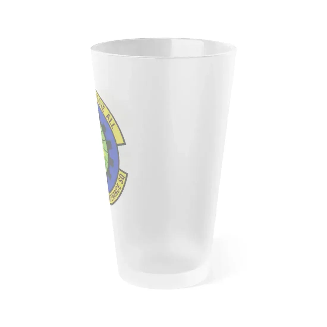 94 Aircraft Maintenance Squadron AFRC (U.S. Air Force) Frosted Pint Glass 16oz - Go Mug Yourself