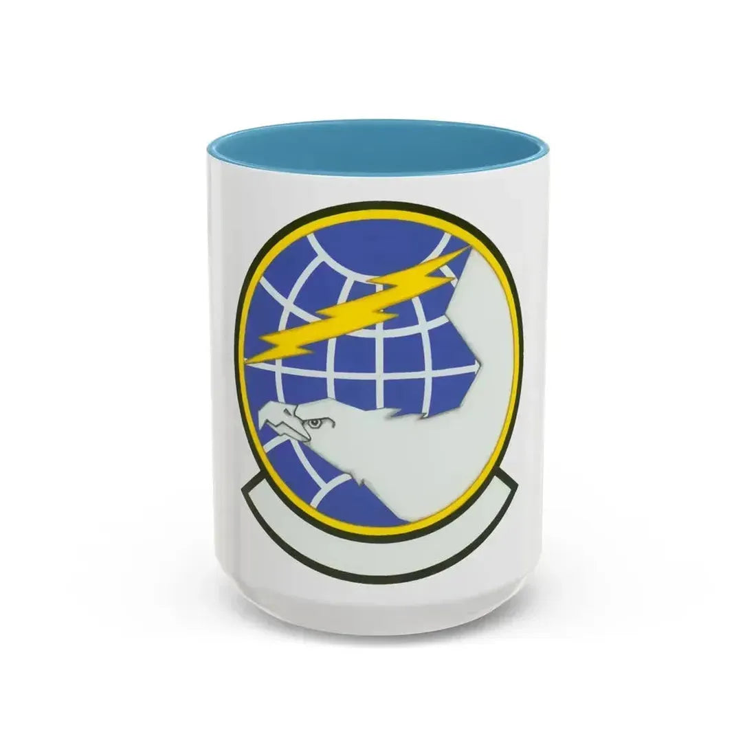 940 Civil Engineer Squadron AFRC (U.S. Air Force) Accent Coffee Mug 15oz Light Blue - Go Mug Yourself