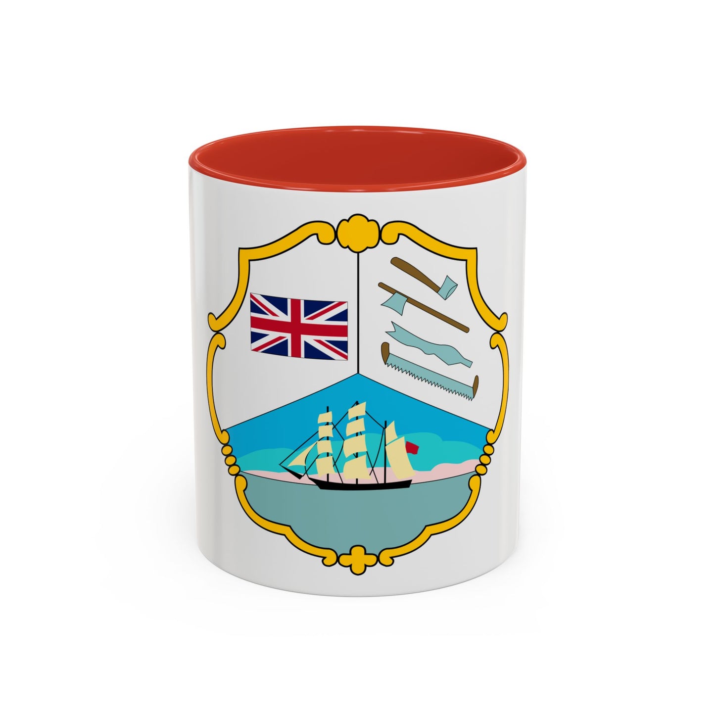 Coat of arms of British Honduras (1819-1907) - Accent Coffee Mug