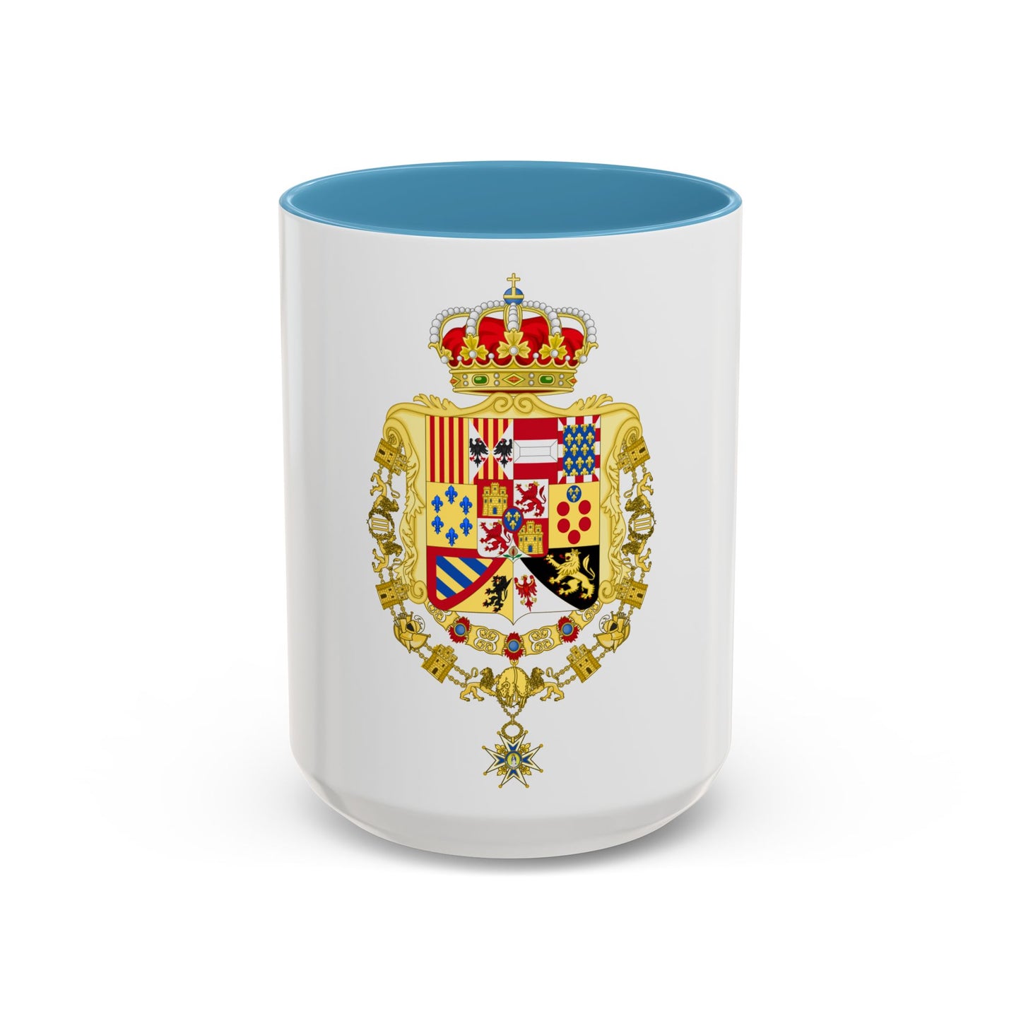Royal Greater Coat of Arms of Spain (1761-1868 and 1874-1931) - Accent Coffee Mug