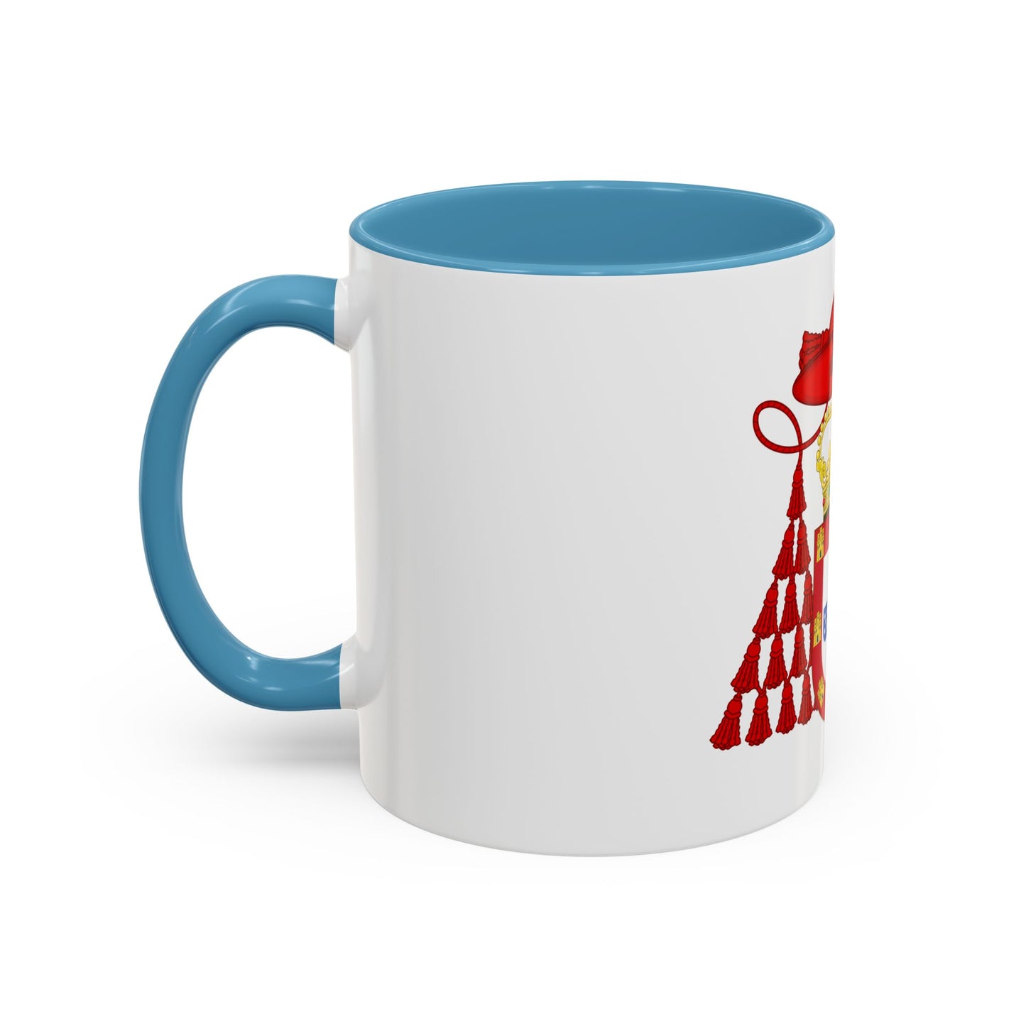 Ornamented Royal Coat of Arms of Cardinal Henry I of Portugal - Accent Coffee Mug