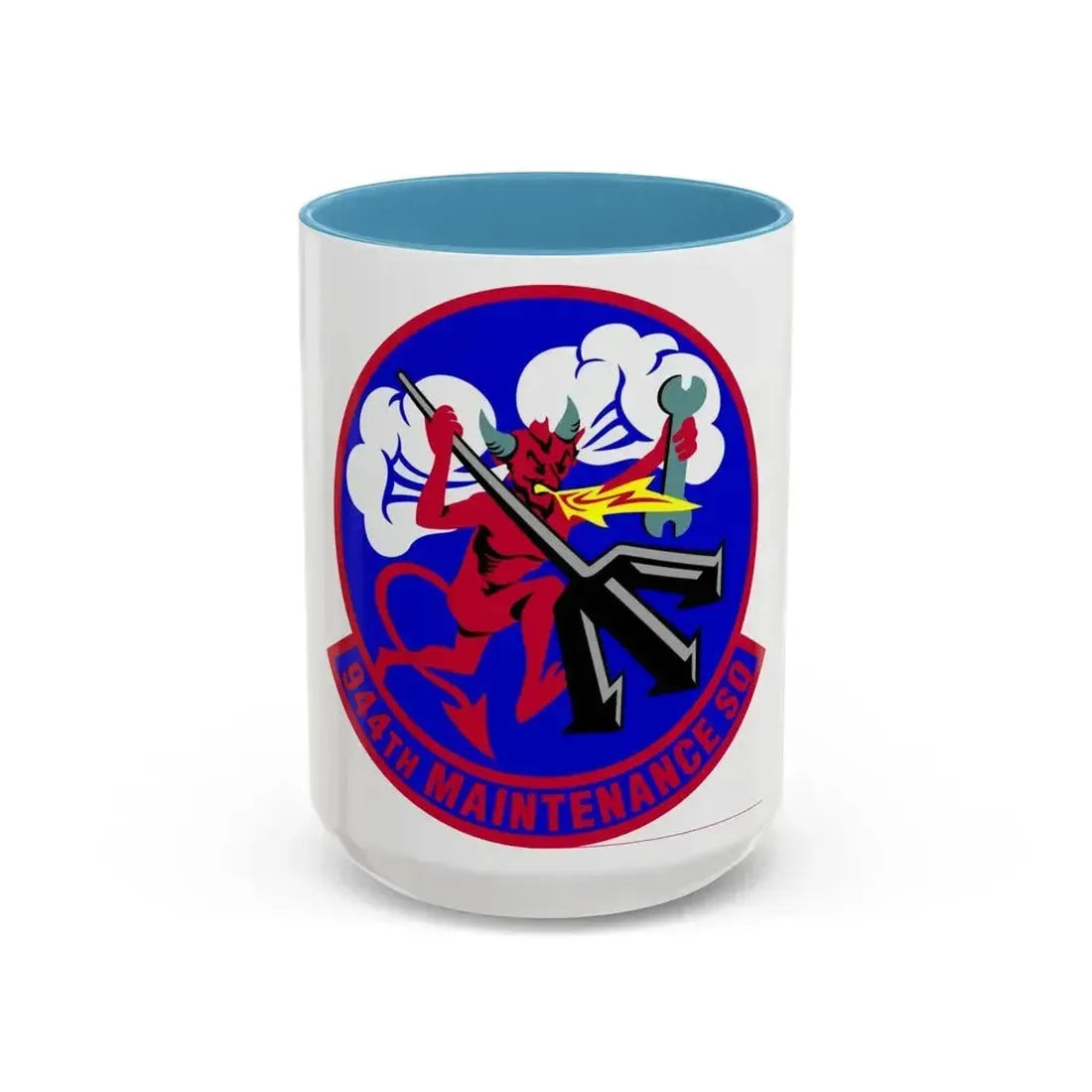 944 Maintenance Squadron AFRC (U.S. Air Force) Accent Coffee Mug 15oz Light Blue - Go Mug Yourself