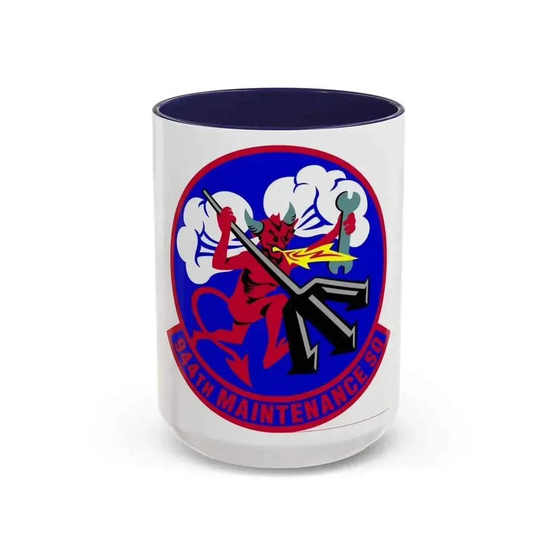 944 Maintenance Squadron AFRC (U.S. Air Force) Accent Coffee Mug 15oz Navy - Go Mug Yourself