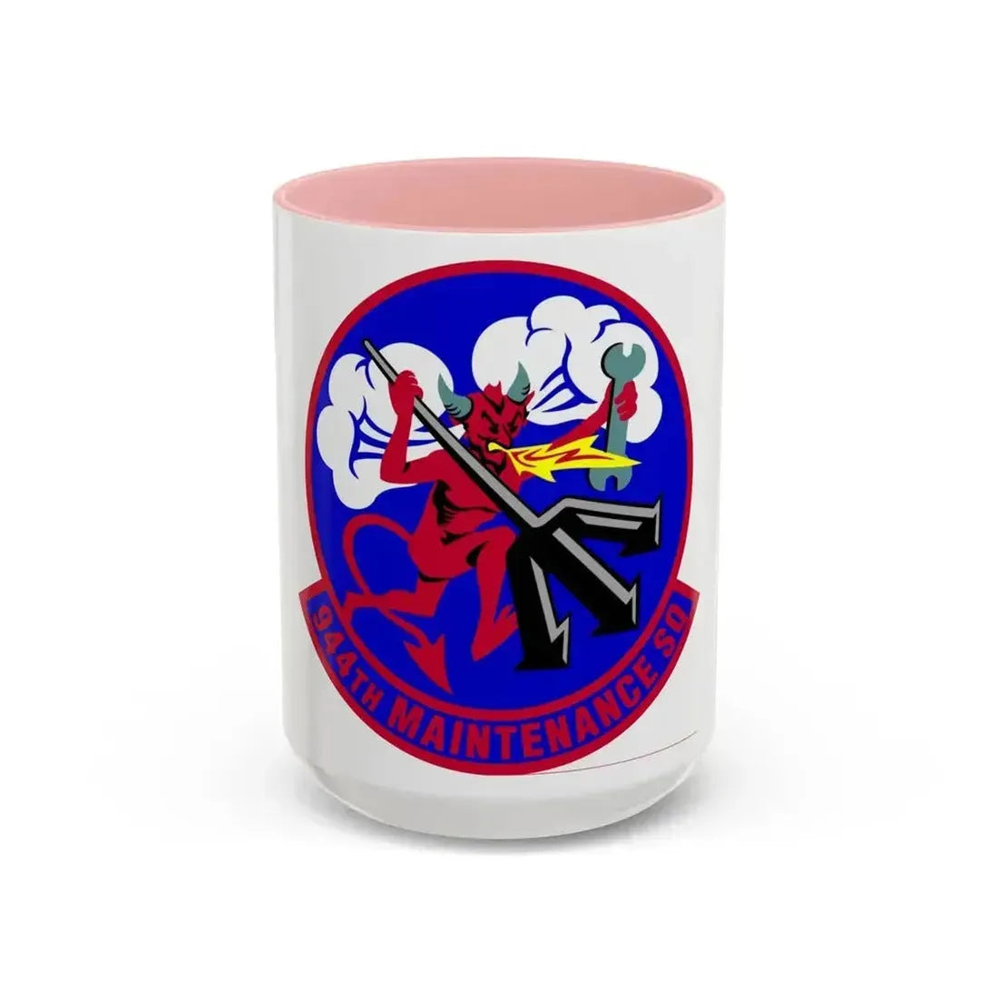 944 Maintenance Squadron AFRC (U.S. Air Force) Accent Coffee Mug 15oz Pink - Go Mug Yourself