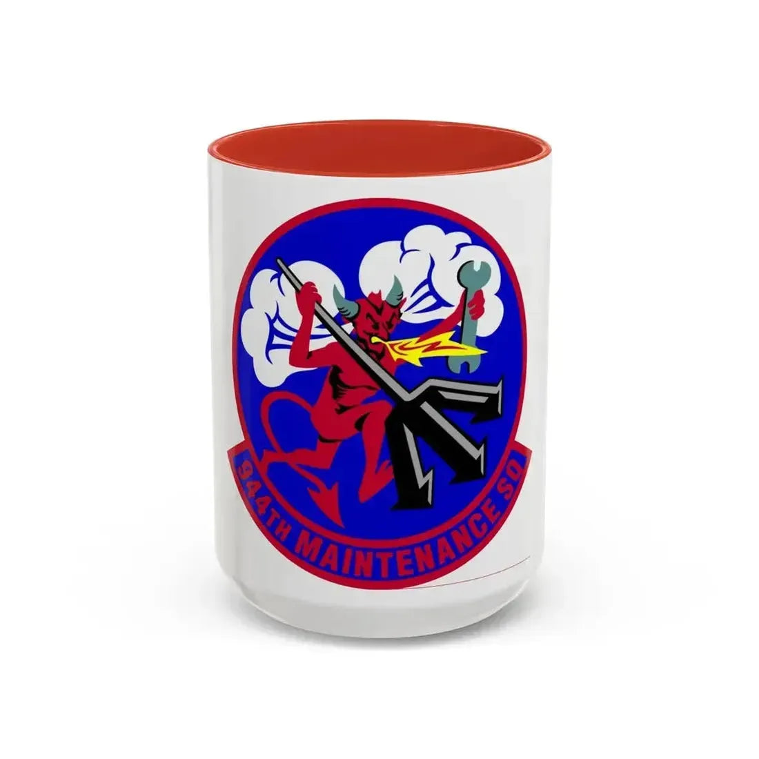 944 Maintenance Squadron AFRC (U.S. Air Force) Accent Coffee Mug 15oz Red - Go Mug Yourself