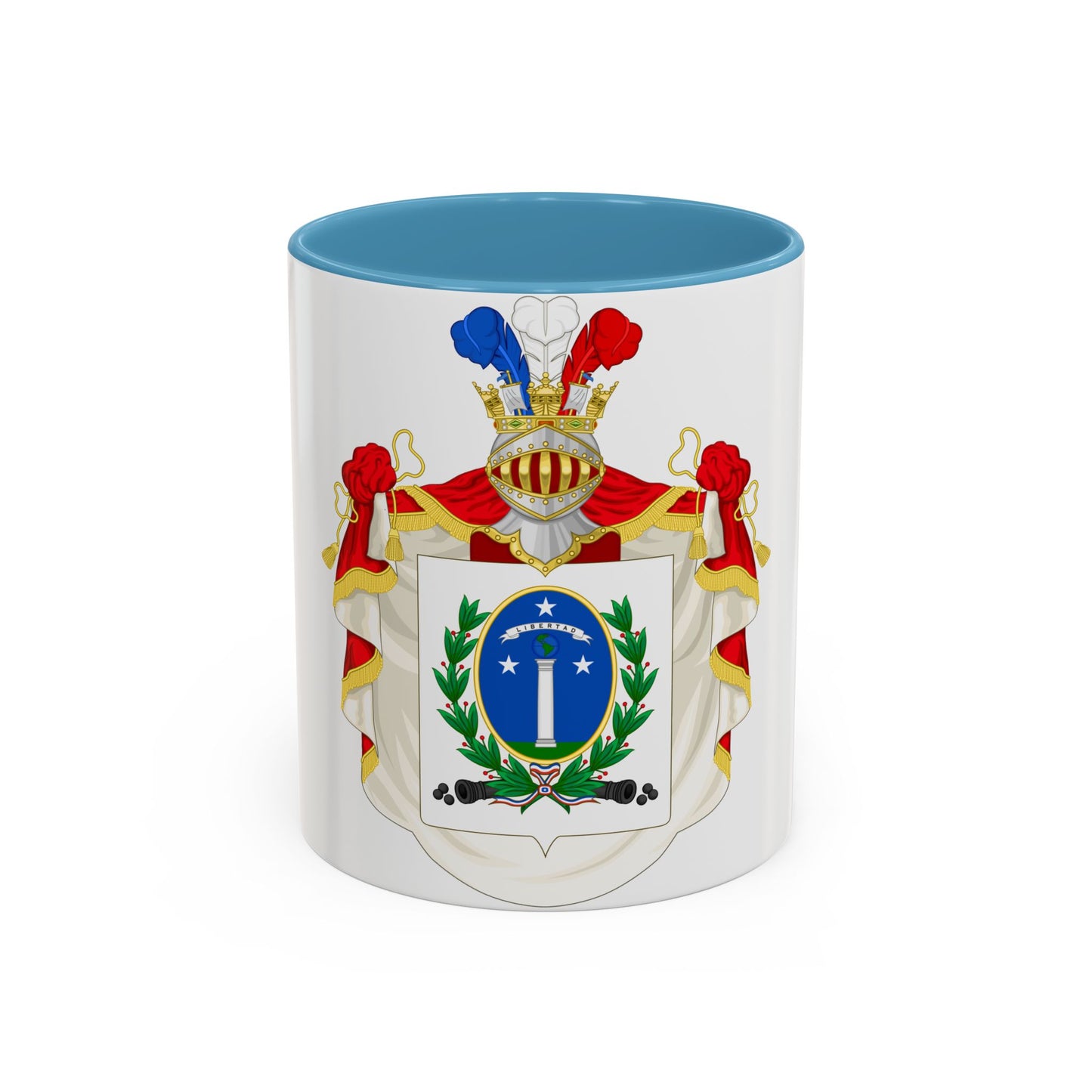 Ornamented Coat of Arms of Chile (1819-1834) Cerro Castillo Version - Accent Coffee Mug