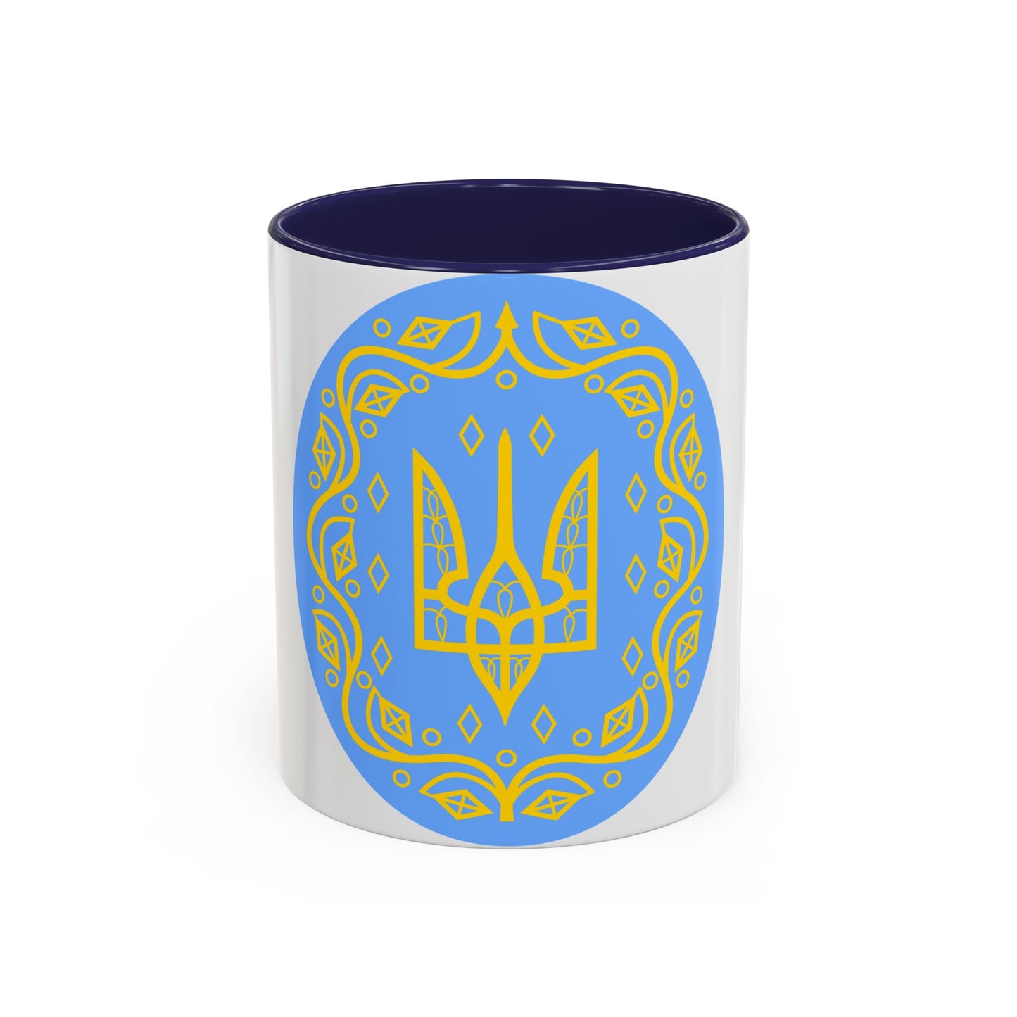 Coat of arms of Ukrainian People's Republic 2 - Accent Coffee Mug
