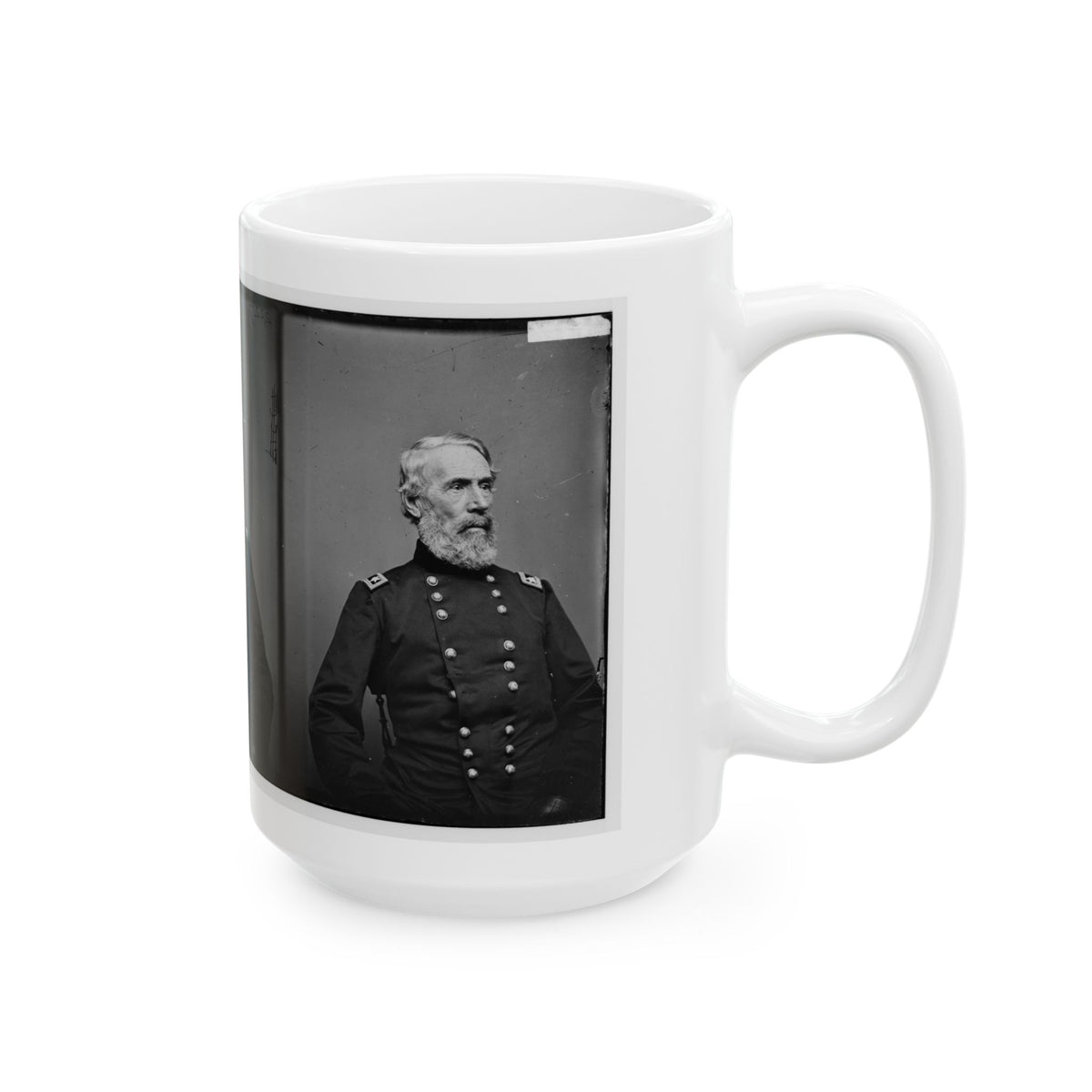 Portrait Of Maj. Gen. Edwin V. Sumner, Officer Of The Federal Army (U.S. Civil War) White Coffee Mug