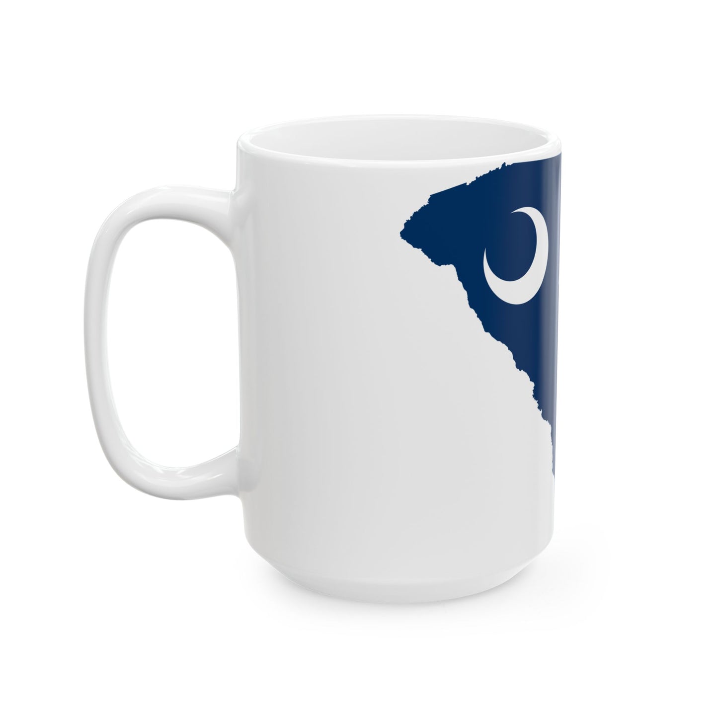 Flag-map of South Carolina (United States) White Coffee Mug