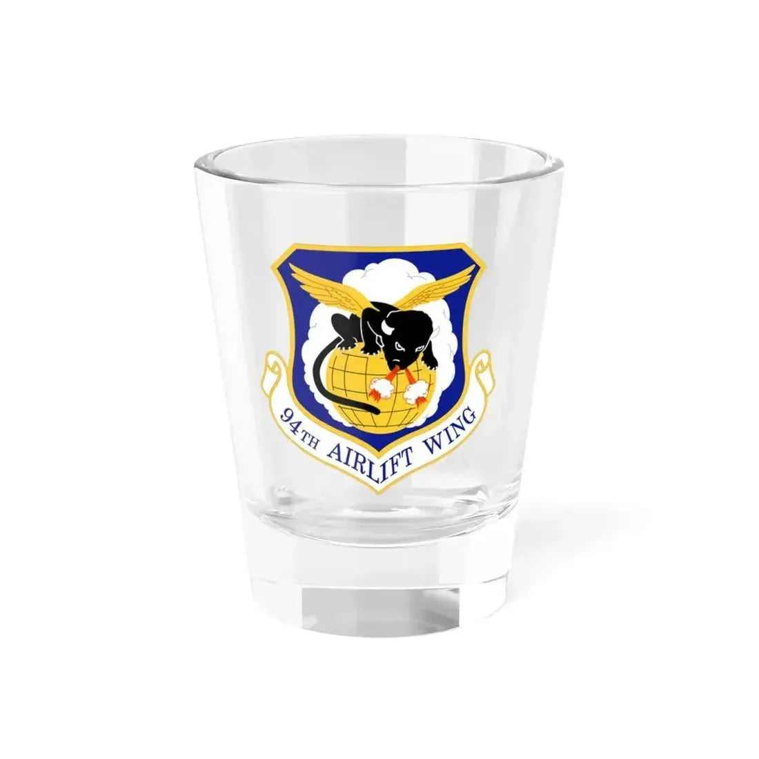 94th Airlift Wing (U.S. Air Force) Shot Glass 1.5oz 1.5oz - Go Mug Yourself