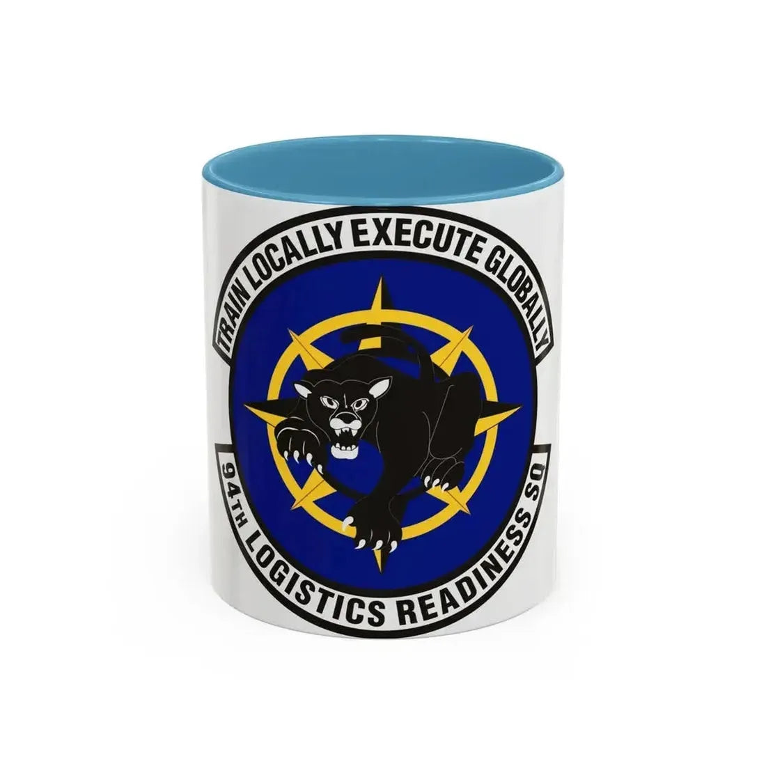 94th Logistics Readiness Squadron (U.S. Air Force) Accent Coffee Mug 11oz Light Blue - Go Mug Yourself