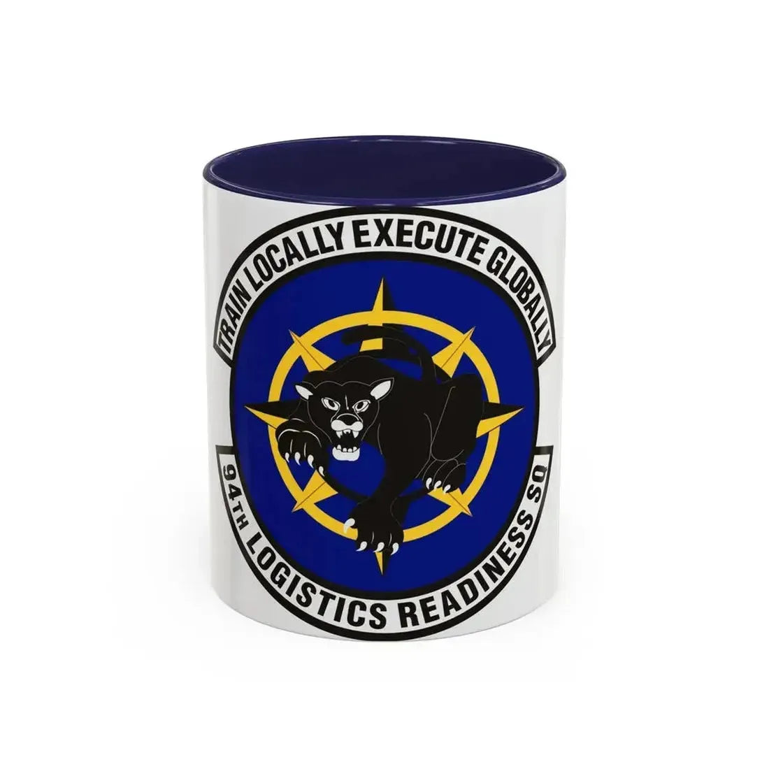 94th Logistics Readiness Squadron (U.S. Air Force) Accent Coffee Mug 11oz Navy - Go Mug Yourself