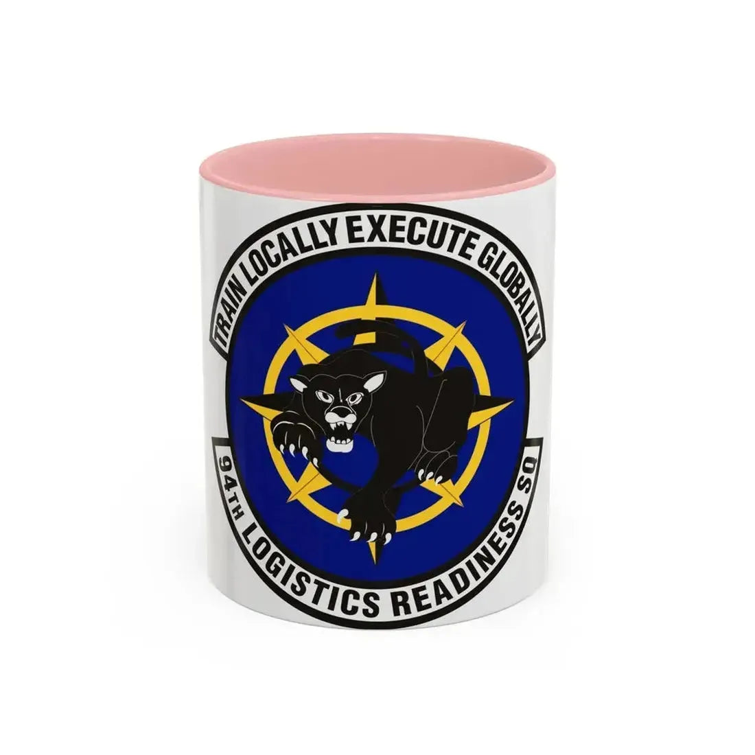 94th Logistics Readiness Squadron (U.S. Air Force) Accent Coffee Mug 11oz Pink - Go Mug Yourself
