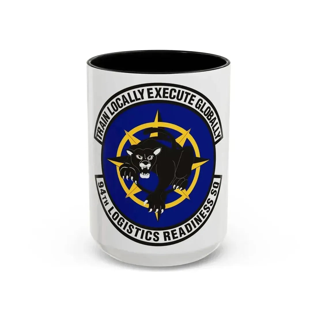 94th Logistics Readiness Squadron (U.S. Air Force) Accent Coffee Mug 15oz Black - Go Mug Yourself