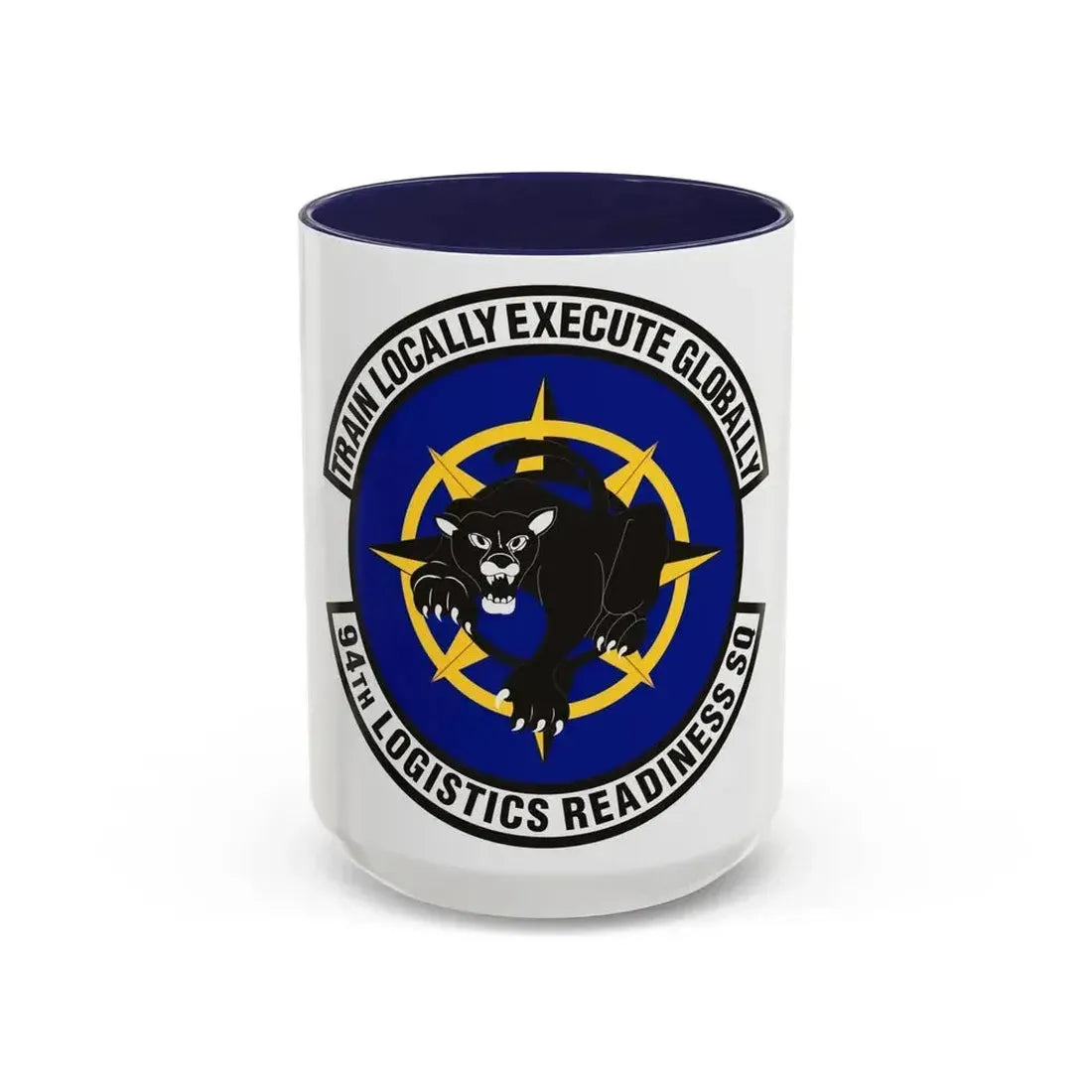 94th Logistics Readiness Squadron (U.S. Air Force) Accent Coffee Mug 15oz Navy - Go Mug Yourself