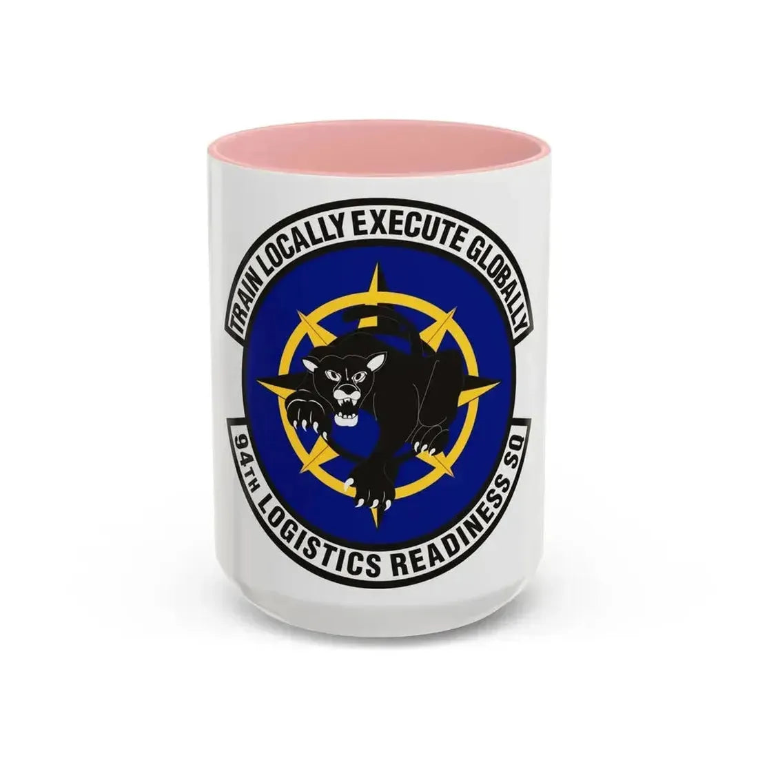 94th Logistics Readiness Squadron (U.S. Air Force) Accent Coffee Mug 15oz Pink - Go Mug Yourself