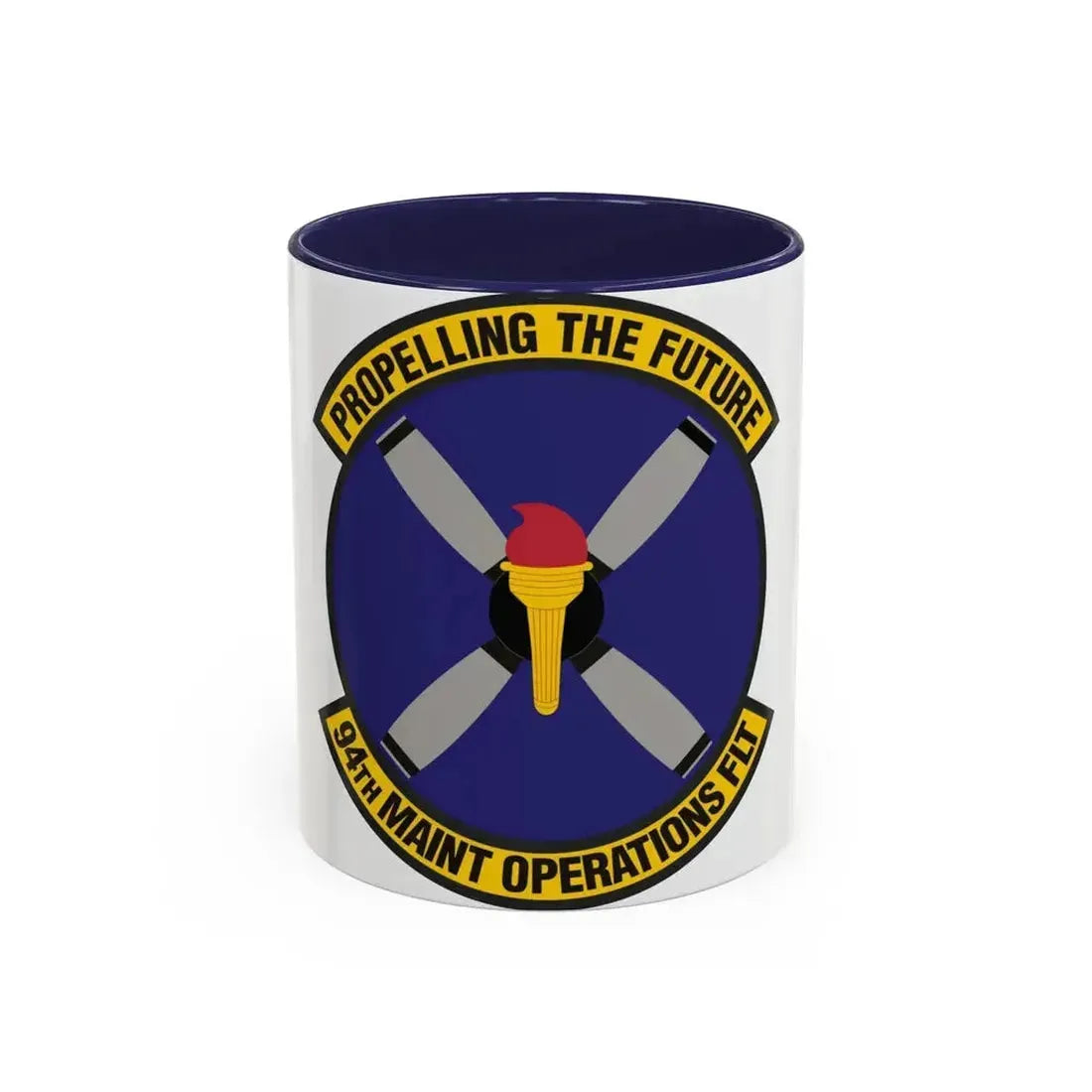 94th Maintenance Operations Flight (U.S. Air Force) Accent Coffee Mug 11oz Navy - Go Mug Yourself