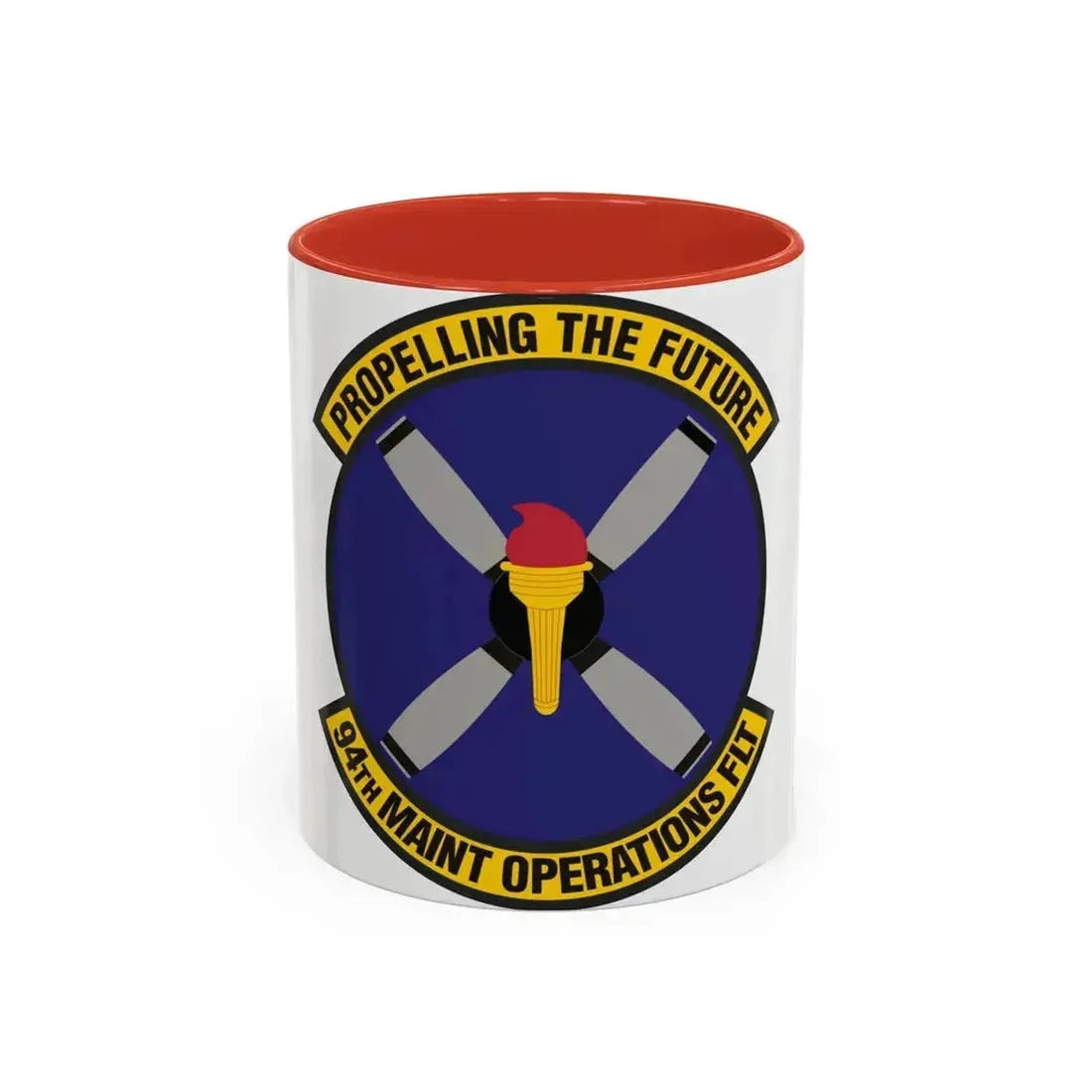 94th Maintenance Operations Flight (U.S. Air Force) Accent Coffee Mug 11oz Red - Go Mug Yourself